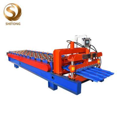 China 2019 new design step tiles roofing cold sheet making machine from China for sale