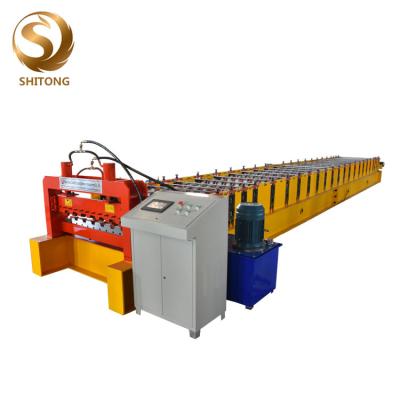 Китай galvanized roof steel floor decking roll forming machine продается