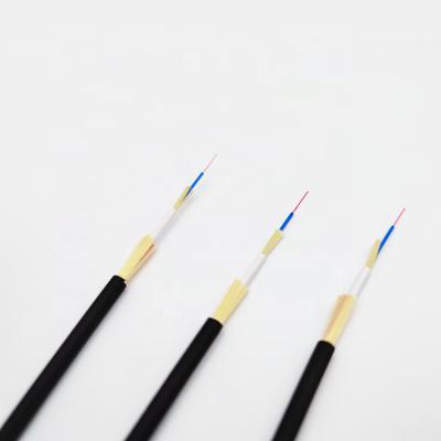 China Indoor Double Jacket Tight Buffer Aramid FTTH Chat Cable Round Fiber Optic Drop Cable for sale