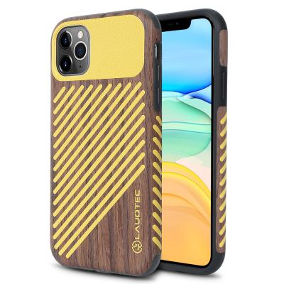 China 2020 New Products Unique Cell Phone Case For iPhone 11 Pro Super Shockproof Wooden Phone Case for sale