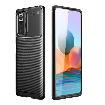 China Protect Phone Focus Carbon Fiber TPU Auto Case Cover For Redmi Note 10 Pro Silicone Back Cases for sale