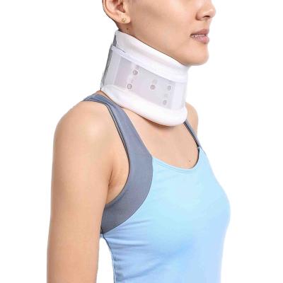 China Two Parts Connected By Gluing Orthopedic Medical Cervical Pain Support Brace Sticker Neck Collar for sale