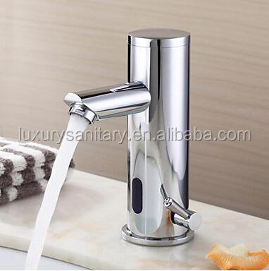 China Brass Hot And Cold Faucets Electric Free Water Integration Hands Sense Faucet CE ROHS Certificate Approved for sale