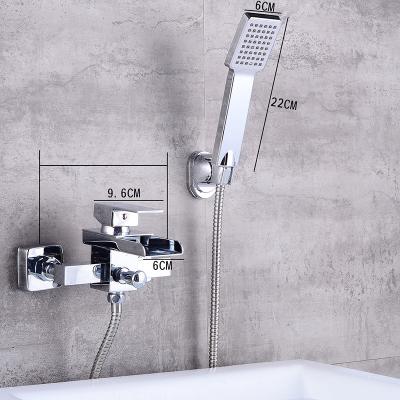 China Without Slide Bar Waterfall Tub Faucet High Quality Luxury Brass Shower Sets for sale