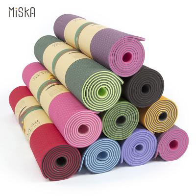 China Amazon Tape Hot Selling Home Gym Fitness Training Anti-Slip Silent Mat Jumping Rope Exercise Pad Shock-absorbing Yoga Pad for sale