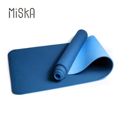 China OEM Wholesale Home Gym Tape Yoga Mat High Quality Washable Durable Tape Yoga Mat for sale