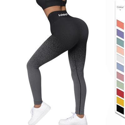 China Antibacterial Custom Design Services Yoga Pants Sports Wear Nylon Polyester High Waist Printed Women Yoga Leggings for sale