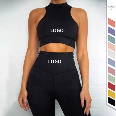 China Antibacterial Pulser Suits Running Sportswear Leggings Yoga Sets Fitness Clothing Women Set OEM/ODM for sale