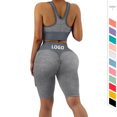 China Melody Tiktok Popular Oem Gym Yoga Panty Antibacterial Booty Lifting Tights Butt Crac! crack! High Waist Yoga Shorts Summer Yoga Set Gaiters for sale