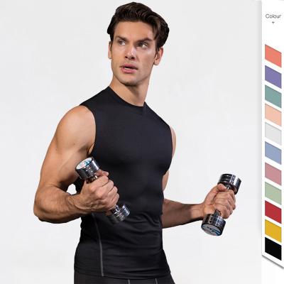 China Wholesale Custom Breathable Logo Men Plain Fitness Workout Sports Plus Size Sleeveless Shirt Clothes Singlet Gym Running Tank Top for sale