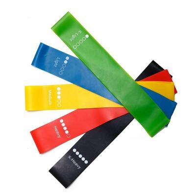 China 5 Colors Private Label Resistance Bands Hip Loop Elastic Yoga Gym Training Anti-Slip Squats Esistance Bands Rubber Custom Set 30*5cm for sale