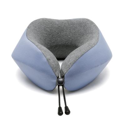 China New Slow Connected Memory Cotton Head 360-Degree Support Magnetic Travel Pillow U-Shaped Pillow for sale