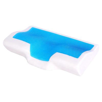 China Ice-Cool Silicone Neck Support Pillow Neck Support Gel Memory Foam Anti-Snoring Anti-Snoring Pillow for sale