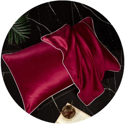 China Wholesale Anti-Static Luxury Silk Pillow Case 19mm One Side Mulberry 100% Silk Wrap Pillowcase for sale