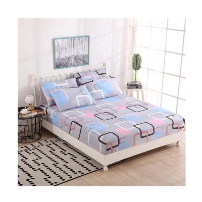 China Jacquard Wholesale Designs Soft Breathable Digital Printing Elastic Custom Fitted Bed Sheets for sale