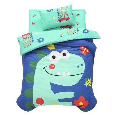 China Antistatic Wholesale Kindergarten Kit Quilting Three Piece Cotton Children Bedding Sets for sale