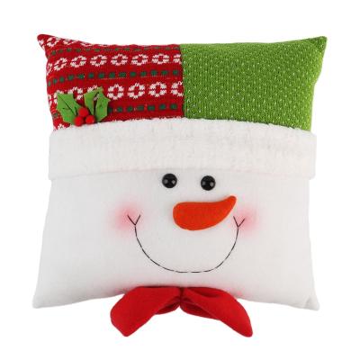 China Anti-static Creative Christmas Gift Cushion Snowman Santa Claus Plush Home Sofa Tile for sale