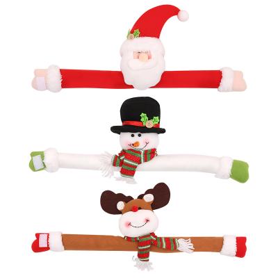 China Back Home Eco-Friendly Decor Plush Snowman Deer Santa Claus Curtain Holder Accessories Christmas Curtain Tie Back for sale