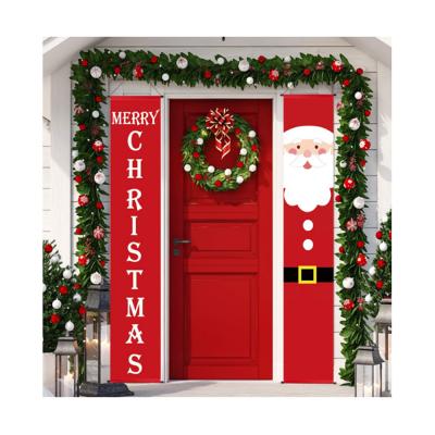 China Durable Outdoor Farmhouse Wall Party Modern Christmas Home Decorations Porch Signs Christmas Banners for sale