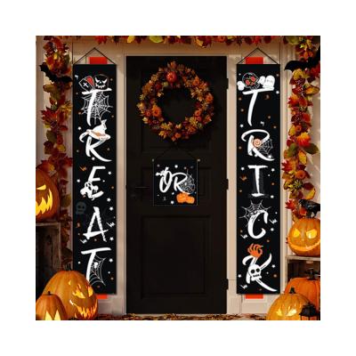 China School Reusable Hot Magic Flag Door Ghost Amazon Porch Decor Decorations Bloody Happy Halloween Banners for sale