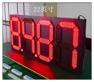 China Other Tube Chip Red Color 7 Segment LED Time Temperature Sign for sale