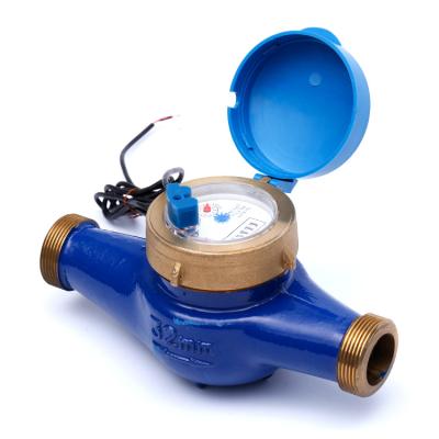 China ISO 4064 OEM Multi Dial Air Jet Dryer Remote Control Brass Multi Dial Cold Reading Device Water Meter for sale