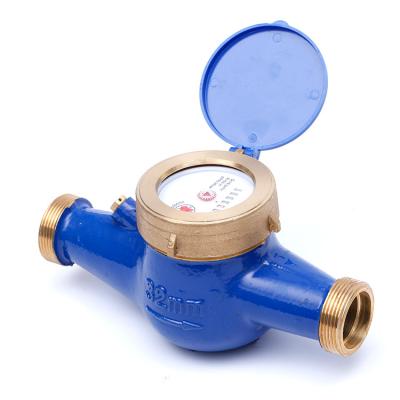 China Malaysia OEM ISO4064 Class B Brass Spray Multi Dry Brass Insert Mechanical Inline Water Flow Meter for sale