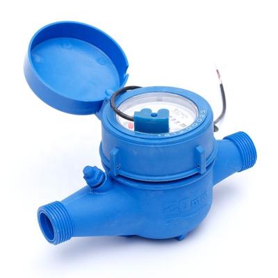 China ISO 4064 Class B Precision 20mm Compound Multi-Jet Nylon Plastic Surface Dry Types Read Water Meter Meters LXSG-20P2 for sale