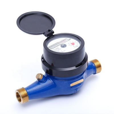 China Brass Widely Used In Honduras ISO 4064 Class B External Adjuster Multi-Jet Dry Dial Water Meter for sale