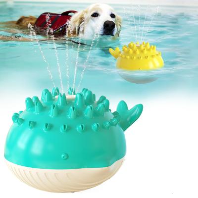 China Summer Viable Hot Selling Toy Electric Floating Water Toy Waterproof Dog Toy Pet Supplies Dog Chew Spray for sale