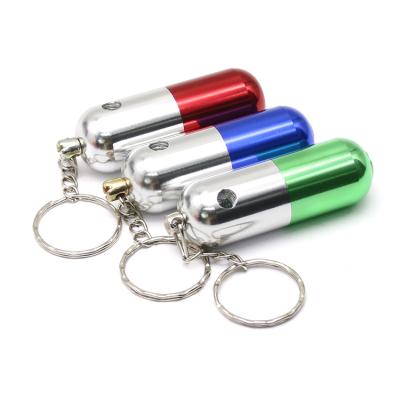 China Creative Portable Dismountable Head Chain Tobacco Pipe Cigarette Holder Pill Shape Metal Tobacco Pipe Smoking Set NEW mini for sale