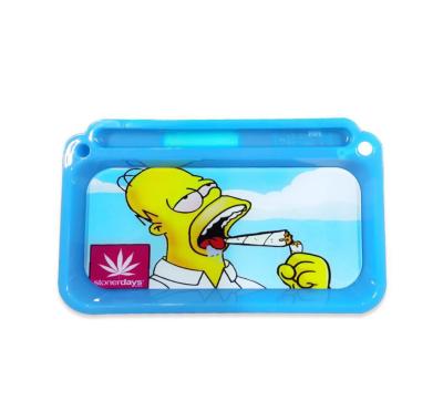 China Medium Cigarette Tray Led Rolling Tray Metal Rolling Tray Wholesale Custom Rolling Tray for sale