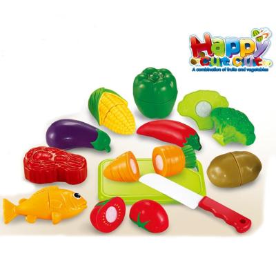 중국 Cutting Set Pretend Play& Preschool Toy Food Grade Toy 13pcs Cutting Fruit Set For Kids Plastic ABS 판매용