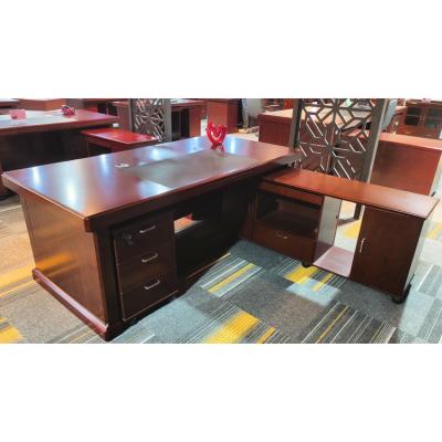 China 2021 Modern Design Manager and Stable Elegant Walnut Desk Boss Elegant Hot Selling Solid Wood Table for sale