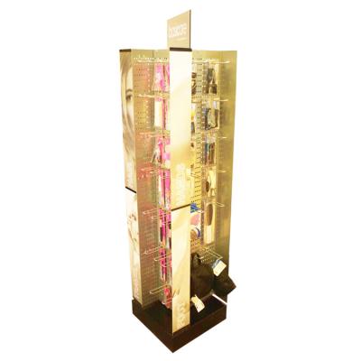 China Makeup Daily Metal Rotating Snack Necessities Revolving Display Racks For Supermarket for sale