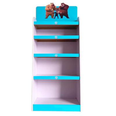 China 2022 PVC Single Sided Expansion Sheet Retail Store Display Floor Standing Display Racks for sale