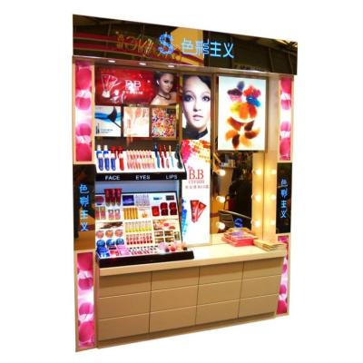 China Lipstick Display Stand Rack POS Showcase Cabinet Eco - Friendly Cosmetics Stand for sale