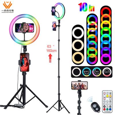 China Color Adjustable Tempurate High Quality Durable Using Selling Various New Type Photo Selfie Ring Fill Light With Long Bracket for sale