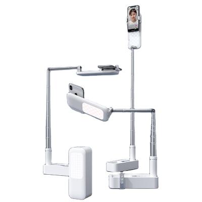 China Fold Up High Quality Custom Made Live Broadcast Stand Selfie Stick Cell Phone Stand Holder for sale