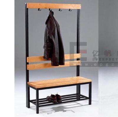 China Modern Commercial Wooden Recline Bench For Cloakroom for sale