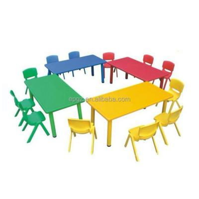 China Wooden School Table And Chair Furniture, High Quality Kids Table And Chairs, Hot Sale Used Nursery Furniture for sale