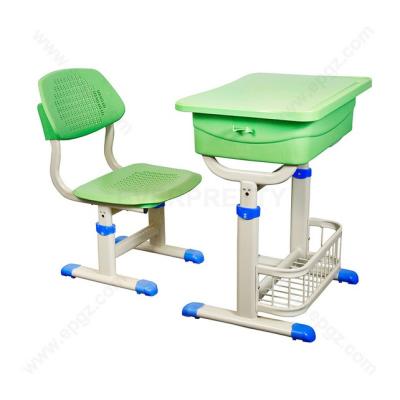 China Modern Classroom Furniture Adjustable Desk And Chair For Students for sale