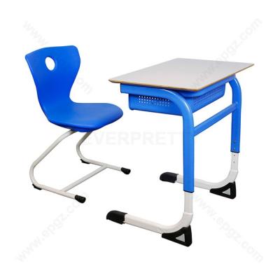 China China Modern Education Furniture Adjustable School Desk And Chair for sale