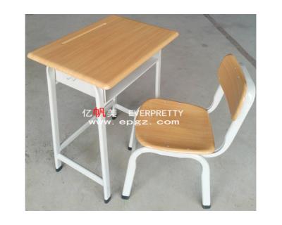 China Simple Metal Modern Classic Furniture Classroom School Student Wooden Children's Study Desk and Chair Set for Elementary School Student for sale