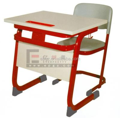 China Contemporary Cheap School Desk With Chair/Elementary School Desk With Chairs/School Tables And Chairs For Sale for sale