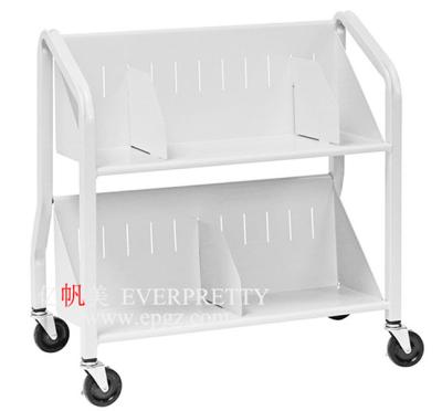 China 2 Layers High Quality Modern Metal Mesh Basket Utility Cart Mobile Rolling Storage Trolley Utility Cart with 4 Wheels for sale