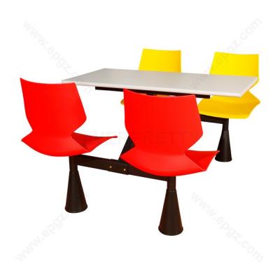 China Expandable Modern Catering Furniture Canteen Space United Table And Chair for sale