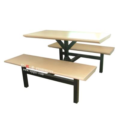 China Restaurant set hot sale school cafeteria furniture cafeteria canteen dining table and bench bench for sale