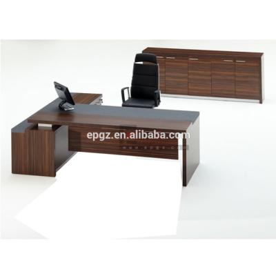 China Expandable Wooden School Office Furniture T Shape Executive Chair Desk With Five Wooden File Cabinet for sale