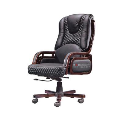 China Luxury Adjustable Leather Ergonomic Office Executive (Height) Chair For Sale for sale